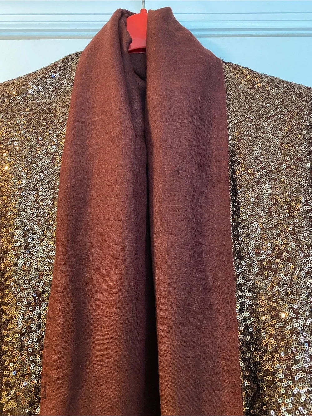 Shawlsmith London Stunning Wool Silk All Sequins Huge Wrap NWT